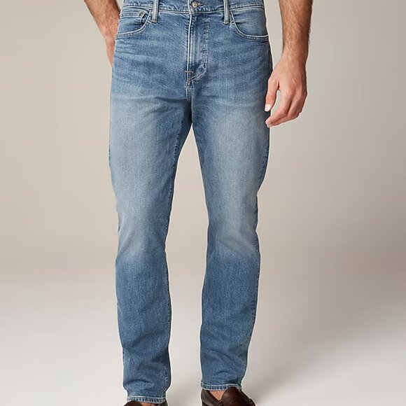 J Crew Men's 770™ Straight-fit stretch jean in three-year wash Size 34/36 Blue - Picture 2 of 8